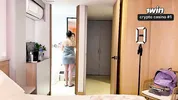 My Colombian stepmother catches me watching her in the bathroom and lets me cum in her mouth.