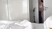 I woke my roommate up and asked if I could use his mirror