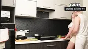 REAL SEX OF A RUSSIAN COUPLE - SEX IN THE KITCHEN INSTEAD OF DINNER