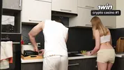 REAL SEX OF A RUSSIAN COUPLE - SEX IN THE KITCHEN INSTEAD OF DINNER