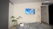 Sharing a hotel room with my sister's best friend was a mistake (cumshot)