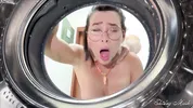 PERVERT stepSISTER gets a MESSY surprise while doing LAUNDRY Insane CUM Cover