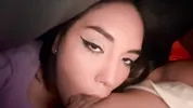 I couldn't resist waking him up to milk his hard cock - only a Latina can wake you up like this