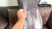 My stepsister works as an animator. Today I'm fucking Spider-Man.