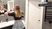 IMAGINE, I'M STUCK IN THE WASHING MACHINE! I fucked my stepsister in the washing machine