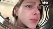IMAGINE, I'M STUCK IN THE WASHING MACHINE! I fucked my stepsister in the washing machine
