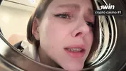 IMAGINE, I'M STUCK IN THE WASHING MACHINE! I fucked my stepsister in the washing machine