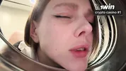 IMAGINE, I'M STUCK IN THE WASHING MACHINE! I fucked my stepsister in the washing machine