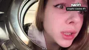 IMAGINE, I'M STUCK IN THE WASHING MACHINE! I fucked my stepsister in the washing machine