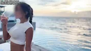 escort girl gets fucked and has her face covered in sperm during her vacation to pay for her trip