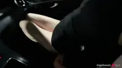 A thin blonde, after an argument with her husband, gave herself to two strangers, double penetration, mfm