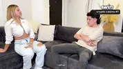 I fuck my best friend's stepmom in her own house, she asks me to cum in her mouth! Pipeboy