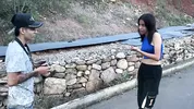 Mi first photo shoot with unknown latin girl ends in a hard fuck, I end up filling her pussy with milk.