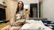 My stepbro got sick so i cured him with my wet pussy and godly mouth - Polish Dialogues