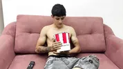 Horny friend put his rich cock inside the chips for his sexy Latina friend. ENDS IN REAL HOMEMADE SEX