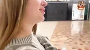 The First Meeting in the Cinema Led to Sex with a Blonde with a Big Ass and CREAMPIE