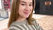 The First Meeting in the Cinema Led to Sex with a Blonde with a Big Ass and CREAMPIE