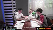 ACCIDENTAL GANGBANG - Wild Girl Gets Gangbanged In A Library By Her Classmates Who Join The Fun