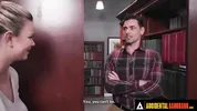ACCIDENTAL GANGBANG - Wild Girl Gets Gangbanged In A Library By Her Classmates Who Join The Fun
