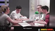 ACCIDENTAL GANGBANG - Wild Girl Gets Gangbanged In A Library By Her Classmates Who Join The Fun