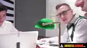 ACCIDENTAL GANGBANG - Wild Girl Gets Gangbanged In A Library By Her Classmates Who Join The Fun