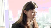 My horny coworkers in office outfit with tights came to my room for fuck - 骚女同事