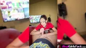 Sexy NC State College Girl Invites Me Over To Watch Football And Fuck - Chloe Amour