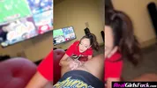 Sexy NC State College Girl Invites Me Over To Watch Football And Fuck - Chloe Amour