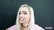 Starlette Storm: Voluptuous Blonde Hand Rimjob Thick Toy!