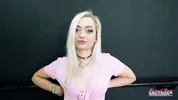 Starlette Storm: Voluptuous Blonde Hand Rimjob Thick Toy!