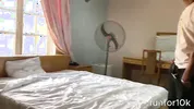 Bi friends share little girlfriend and fuck her together