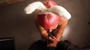 Birthday gift from ex girlfriend - anal plug and blowjob with cum
