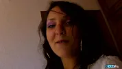Sexy redhead unveils her big breasts and gets her pussy fucked