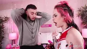 Tattooed cheerleader Maya Romero craves his cock