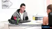 CZECH XXX - Nervous Czech Stud Blushes During Casting Couch Sex