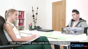CZECH XXX - Nervous Czech Stud Blushes During Casting Couch Sex