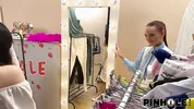 PINHOLE XXX. Russian teen anal fuck in a fitting room