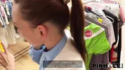 PINHOLE XXX. Russian teen anal fuck in a fitting room